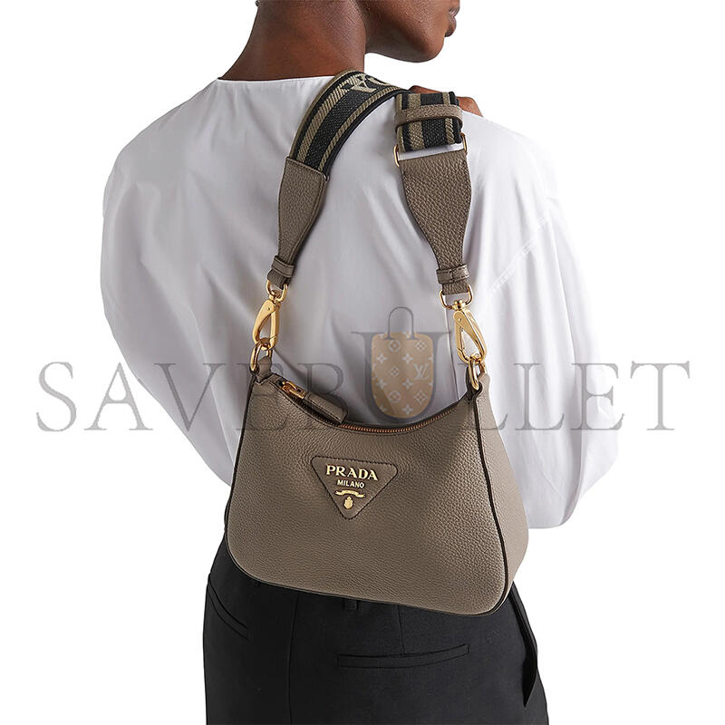 PRADA SHOULDER BAG IN LEATHER 1BH193 (24*18*6cm)